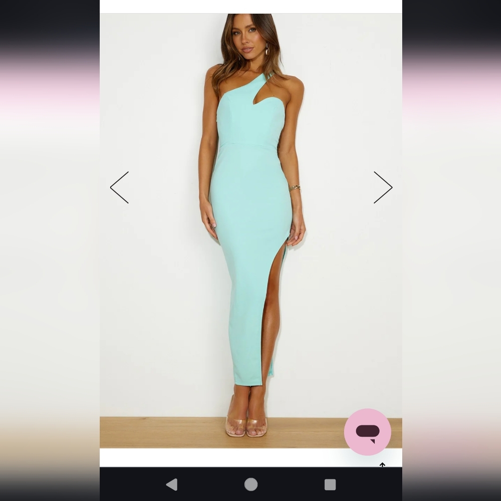 Glam era midi dress mint